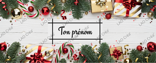 🎄 Mug Personnalisable “Ton Prénom” – La magie de Noël entre vos mains ✨
