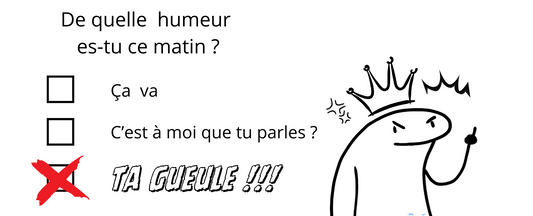 Ne me demandes pas de quelle humeur je suis ...