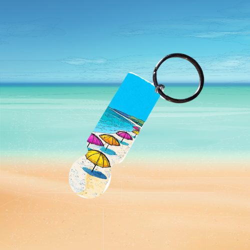 Porte-clé jeton de caddies recto/verso