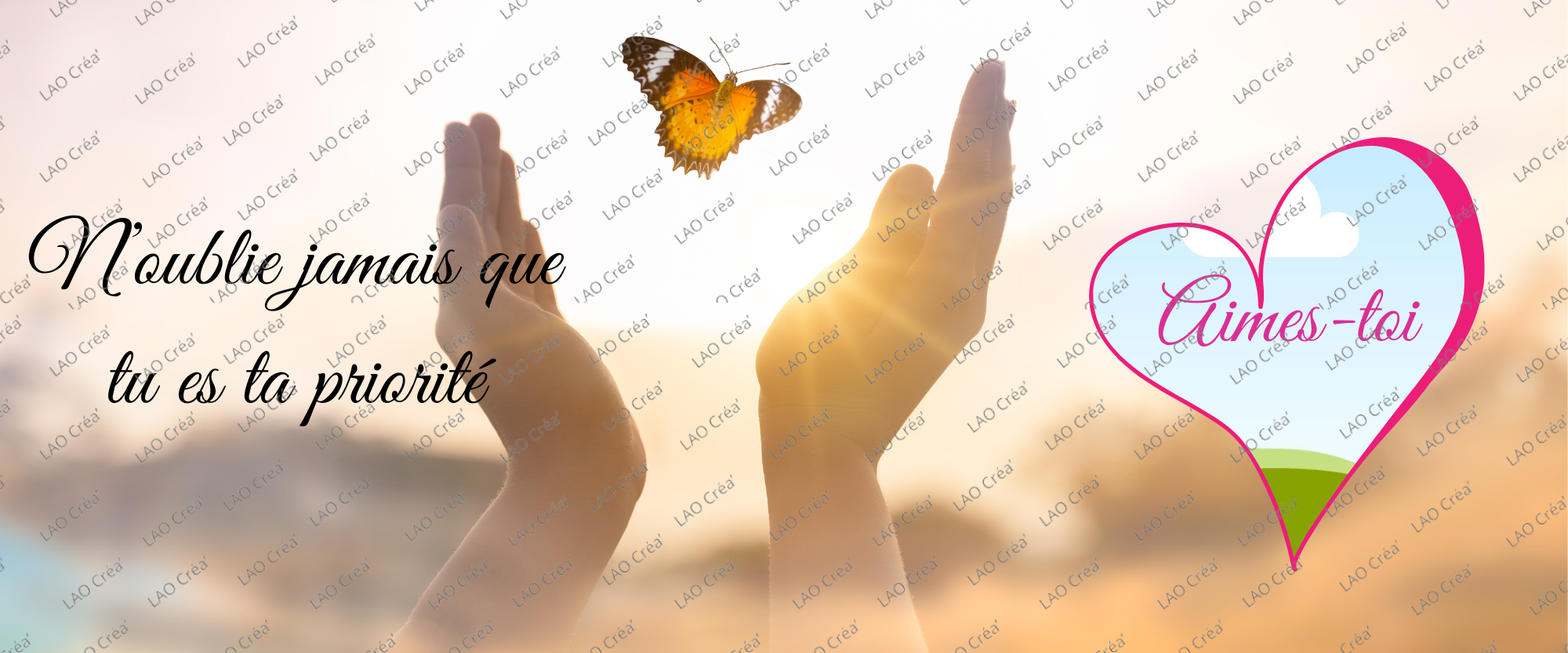 Phrase Positive "N'oublies jamais que tu es ta priorité"