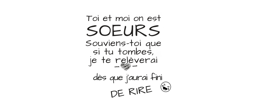 ☕ Mug humoristique – Sœurs pour la vie (et pour rire)