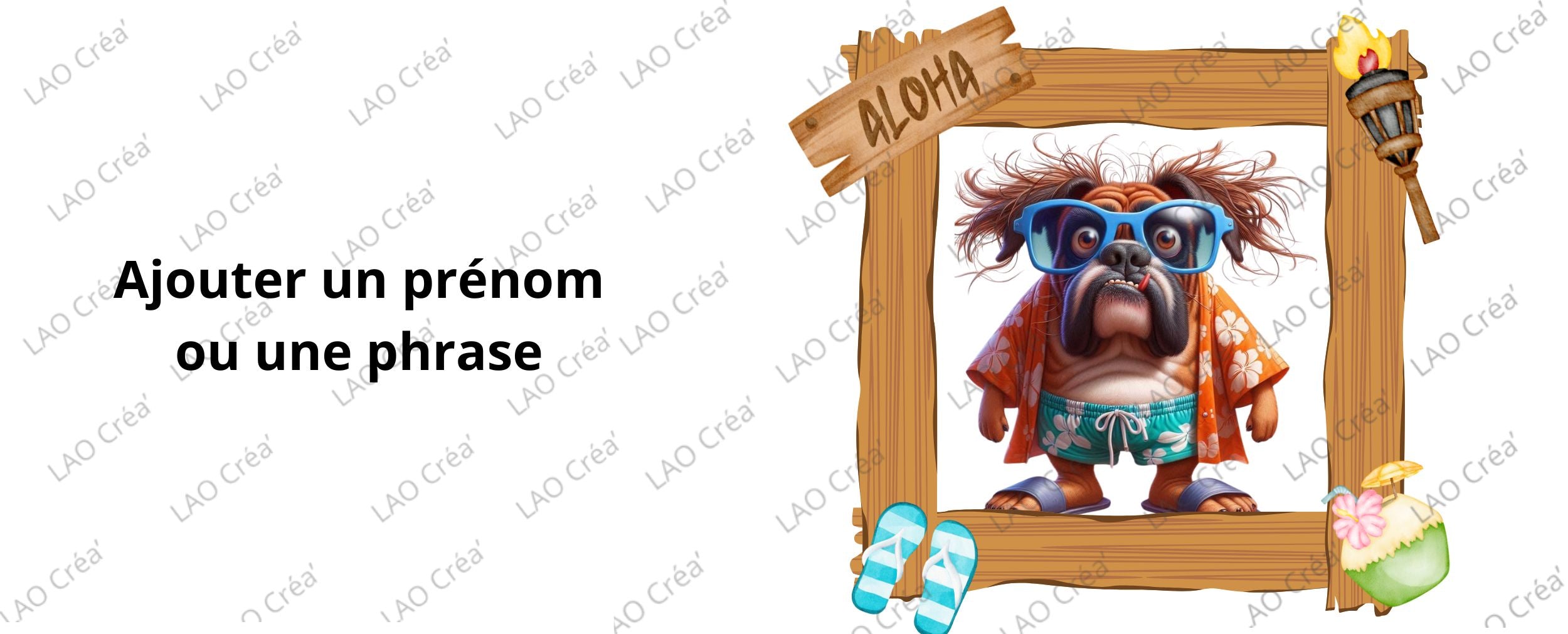 Bouledogue Anglais Rigolo et en vacances