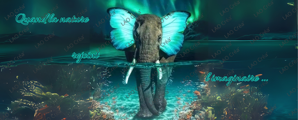 Éléphant Papillon
