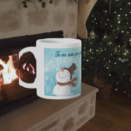 ✨ Mug “Bonhomme de neige floconneux” – Humour givré garanti ! ❄️
