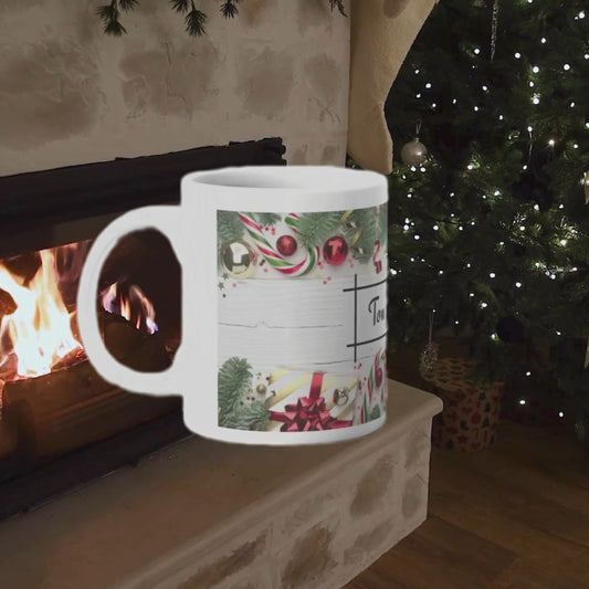 🎄 Mug Personnalisable “Ton Prénom” – La magie de Noël entre vos mains ✨
